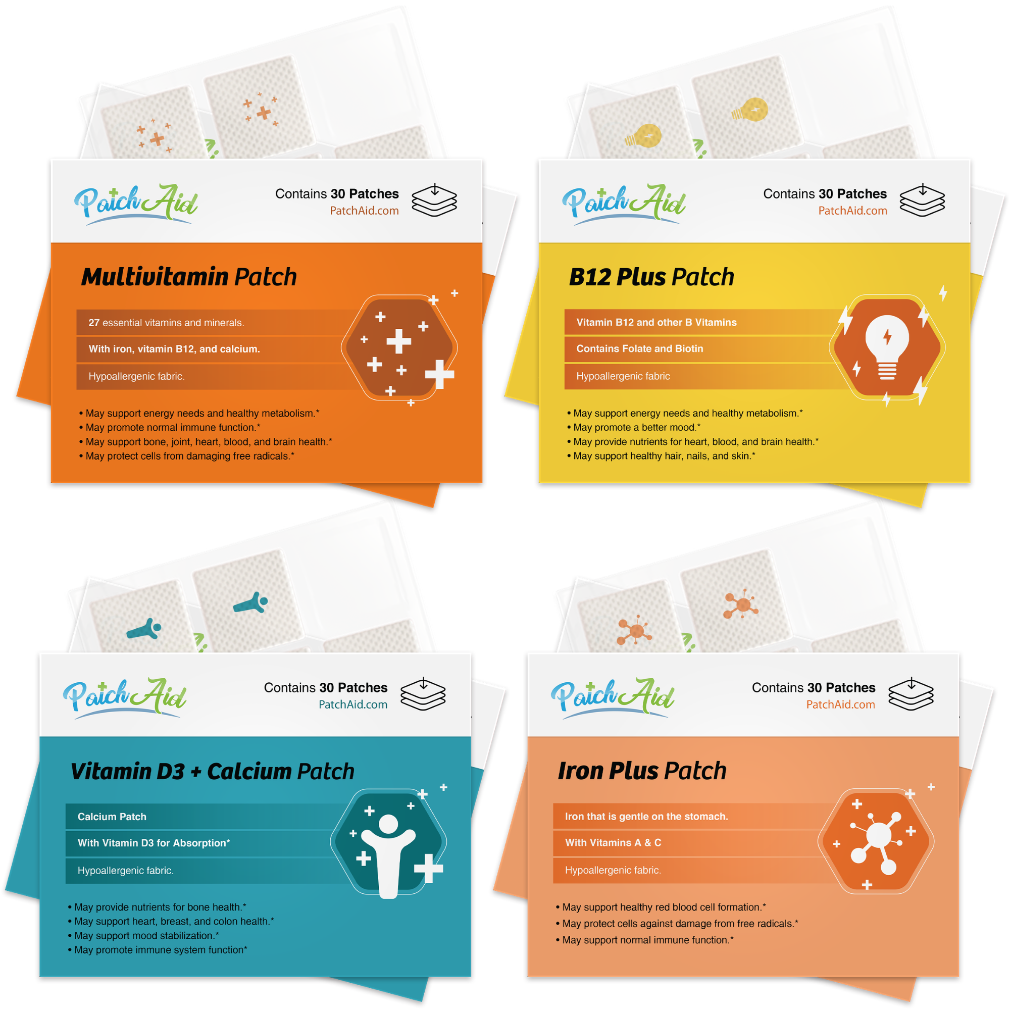 Gastric Bypass Vitamin Patch Pack by PatchAid