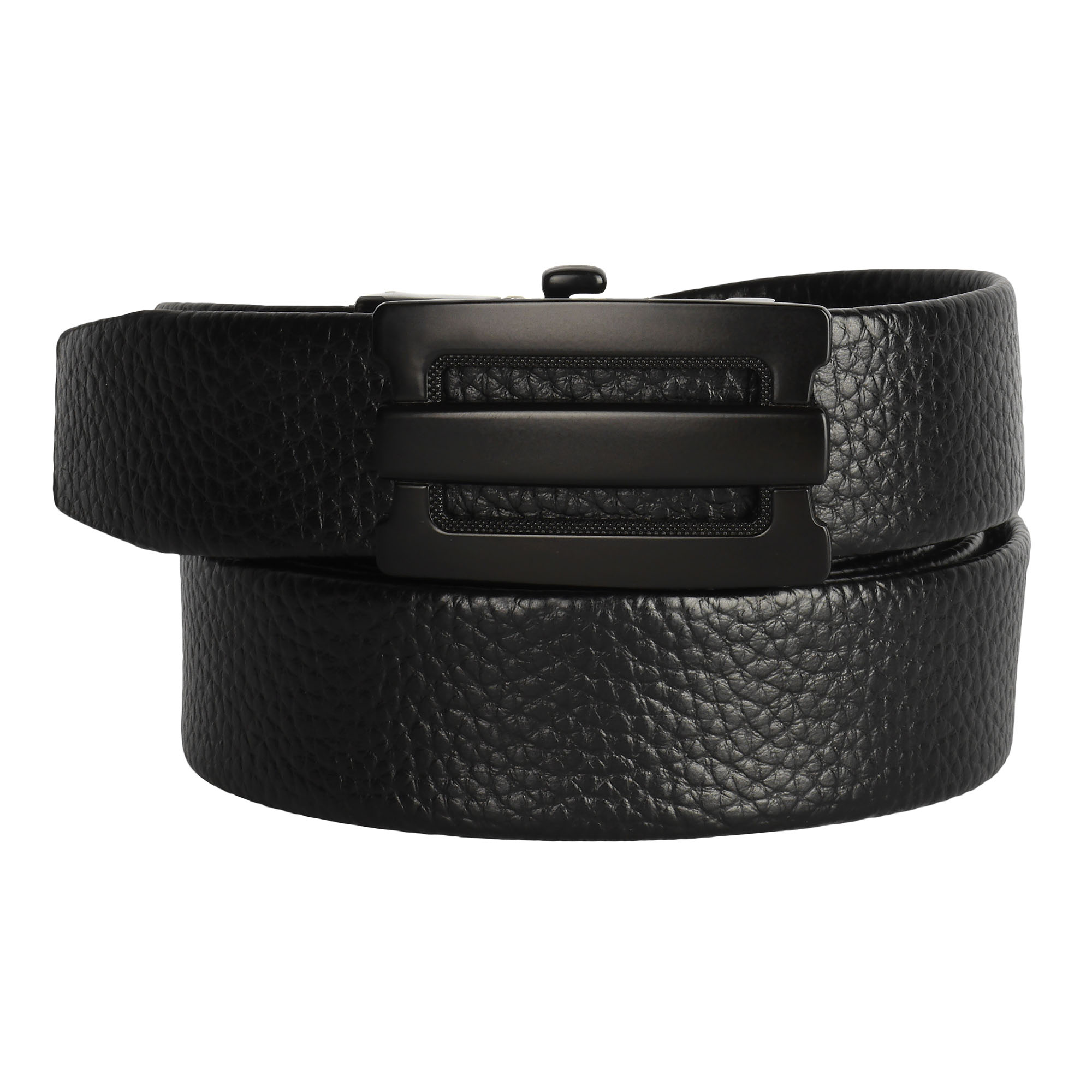 Cinturón de trinquete de cuero para hombre, ajuste para adaptarse a la cintura de 18"" - 56"", caja de regalo - Imagen 18 de 80