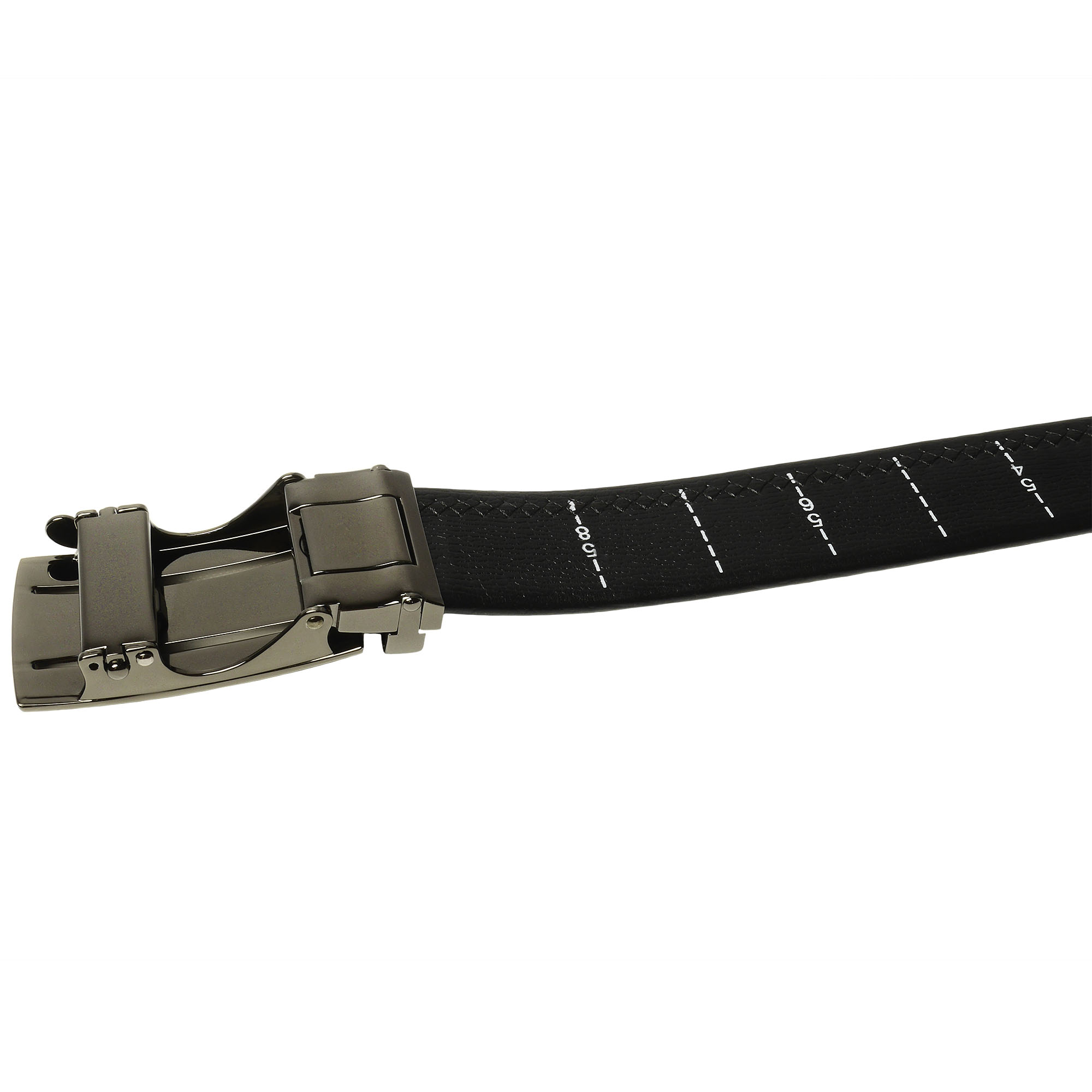 Cinturón de trinquete de cuero para hombre, ajuste para adaptarse a la cintura de 18"" - 56"", caja de regalo - Imagen 29 de 80
