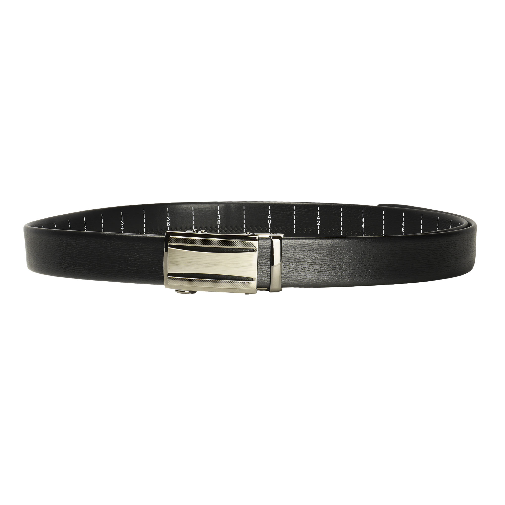 Cinturón de trinquete de cuero para hombre, ajuste para adaptarse a la cintura de 18"" - 56"", caja de regalo - Imagen 27 de 80