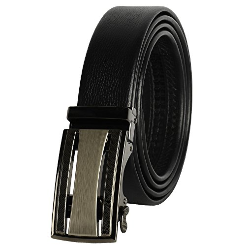 Cinturón de trinquete de cuero para hombre, ajuste para adaptarse a la cintura de 18"" - 56"", caja de regalo - Imagen 25 de 80