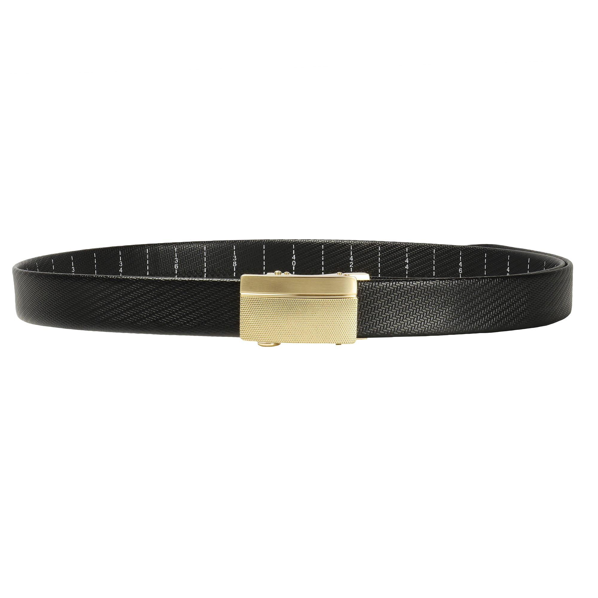 Cinturón de trinquete de cuero para hombre, ajuste para adaptarse a la cintura de 18"" - 56"", caja de regalo - Imagen 35 de 80