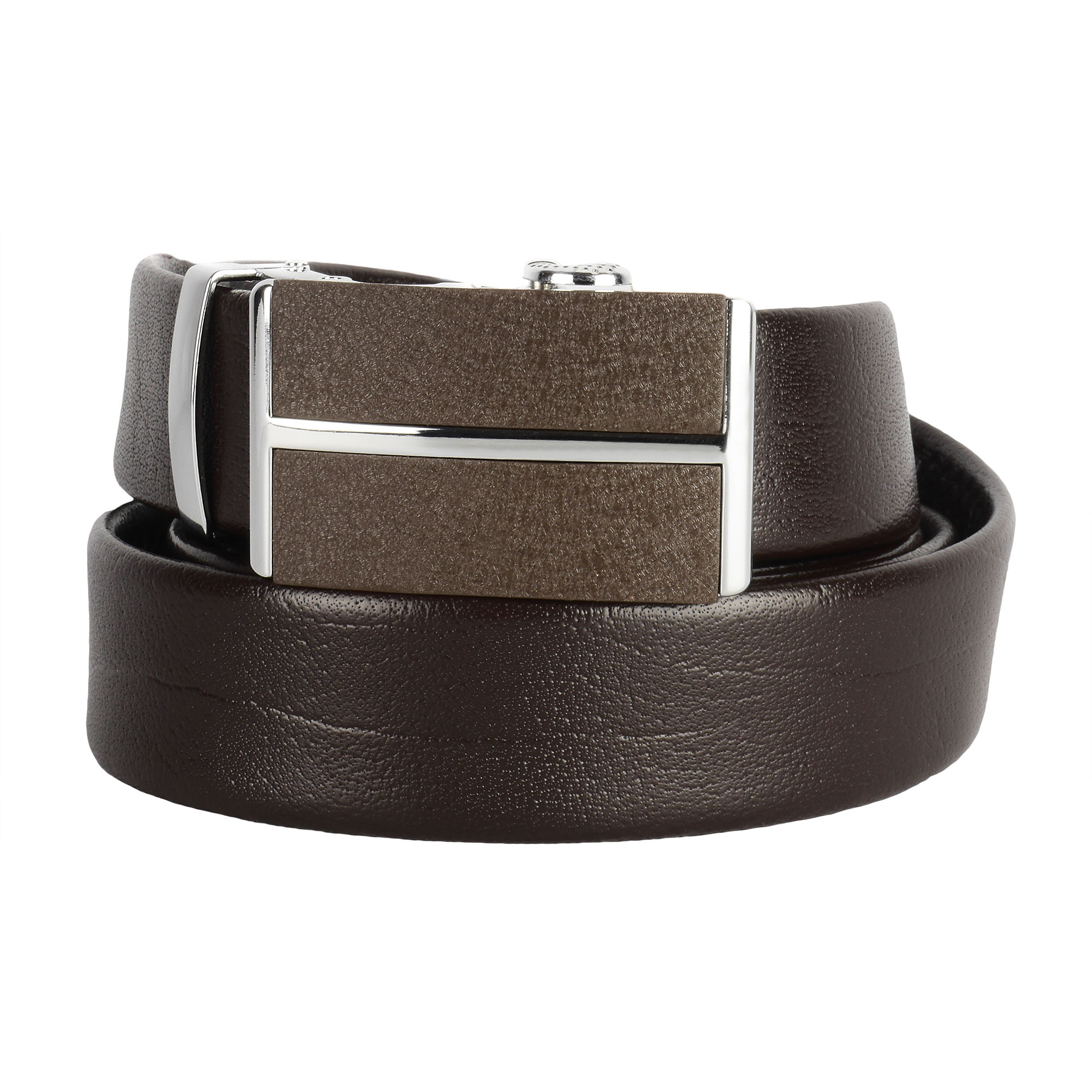 Cinturón de trinquete de cuero para hombre, ajuste para adaptarse a la cintura de 18"" - 56"", caja de regalo - Imagen 42 de 80