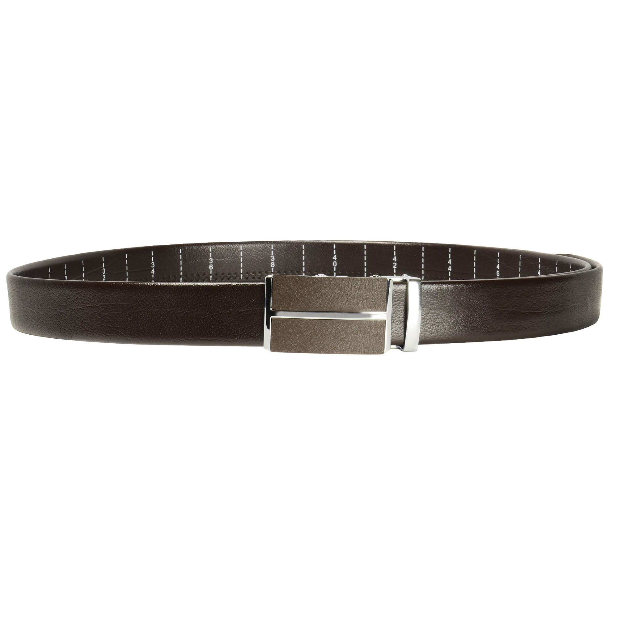 Cinturón de trinquete de cuero para hombre, ajuste para adaptarse a la cintura de 18"" - 56"", caja de regalo - Imagen 43 de 80