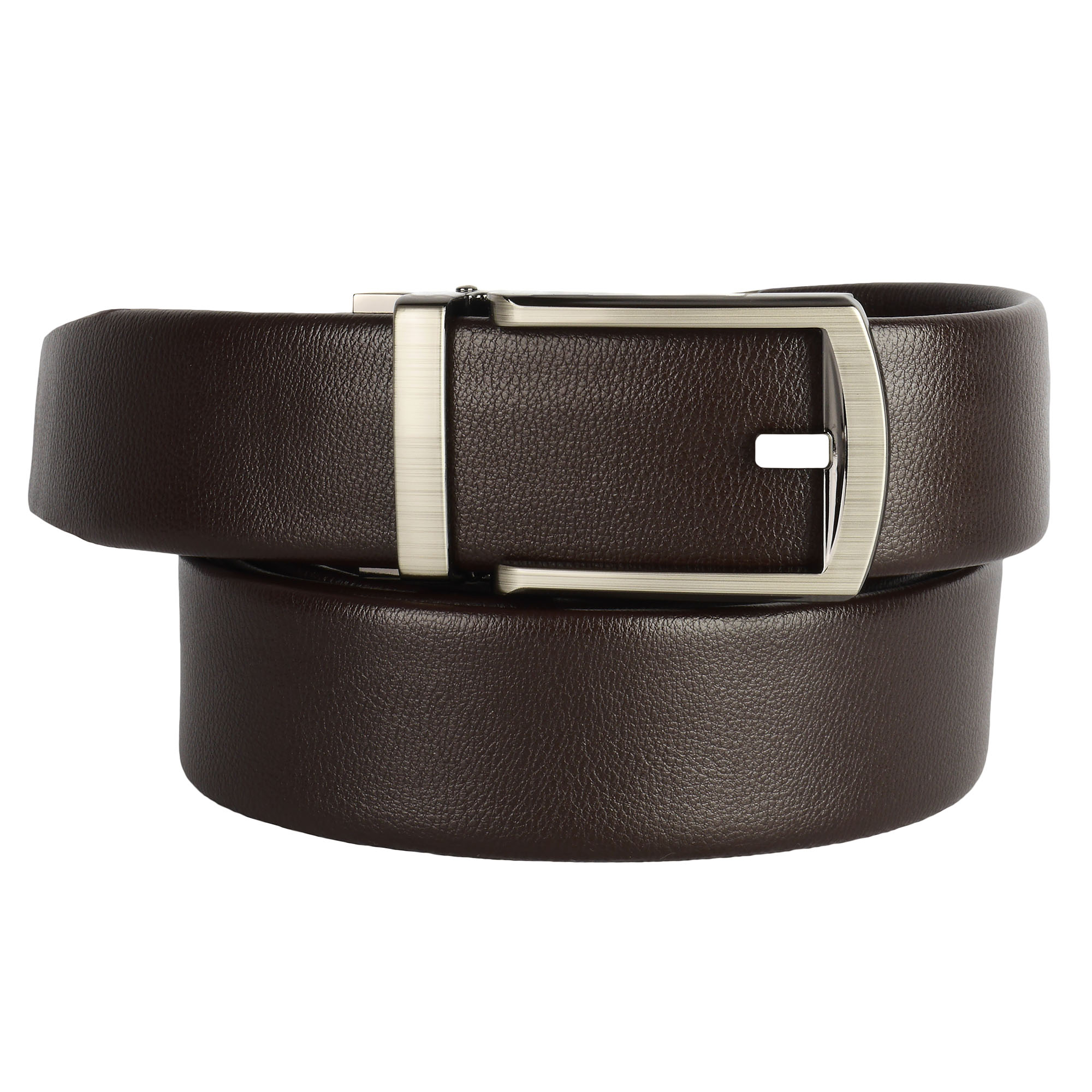Cinturón de trinquete de cuero para hombre, ajuste para adaptarse a la cintura de 18"" - 56"", caja de regalo - Imagen 50 de 80