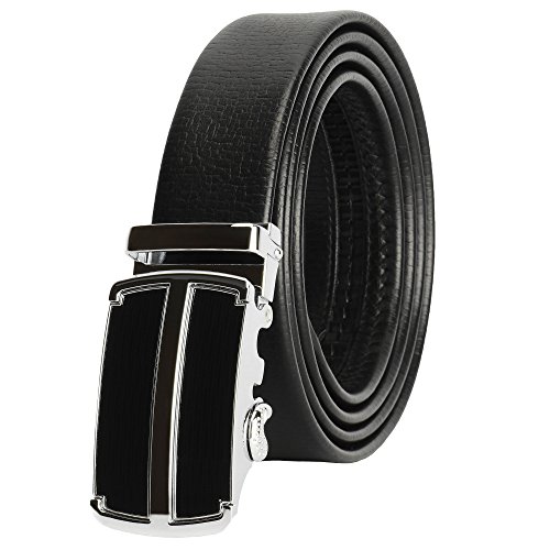 Cinturón de trinquete de cuero para hombre, ajuste para adaptarse a la cintura de 18"" - 56"", caja de regalo - Imagen 57 de 80