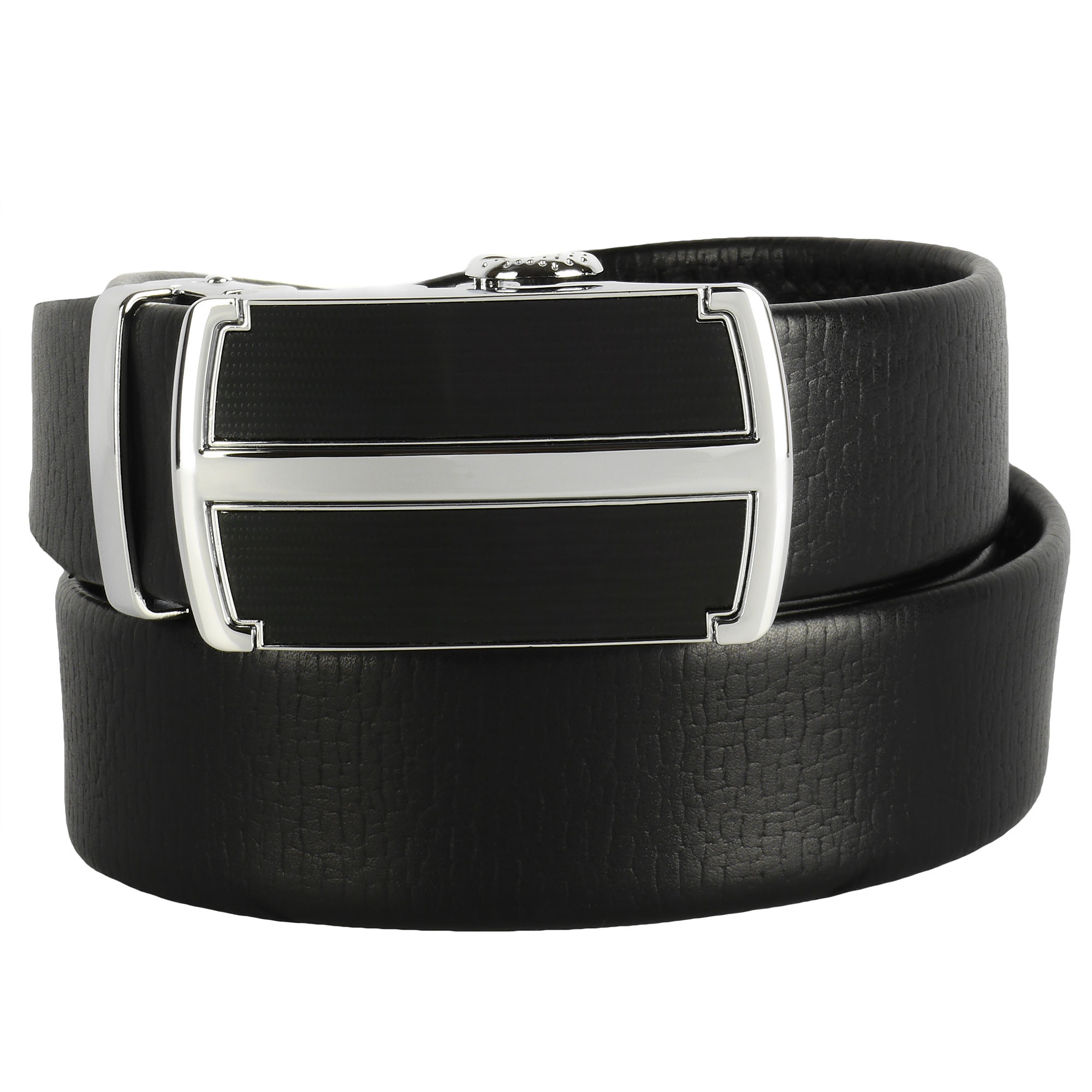Cinturón de trinquete de cuero para hombre, ajuste para adaptarse a la cintura de 18"" - 56"", caja de regalo - Imagen 58 de 80