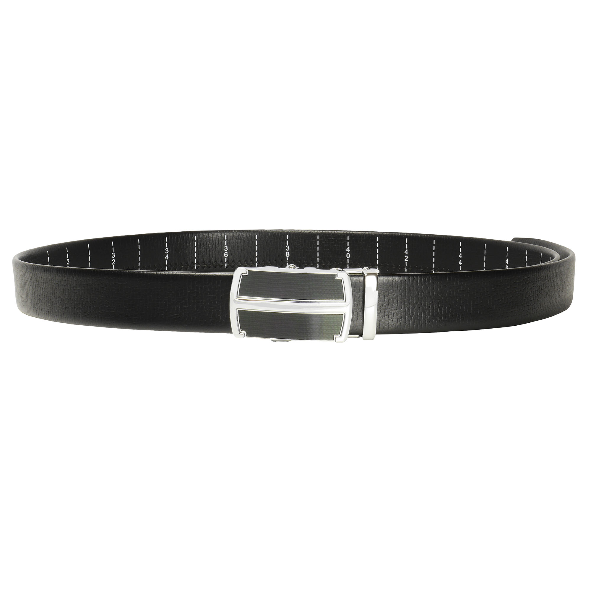 Cinturón de trinquete de cuero para hombre, ajuste para adaptarse a la cintura de 18"" - 56"", caja de regalo - Imagen 59 de 80