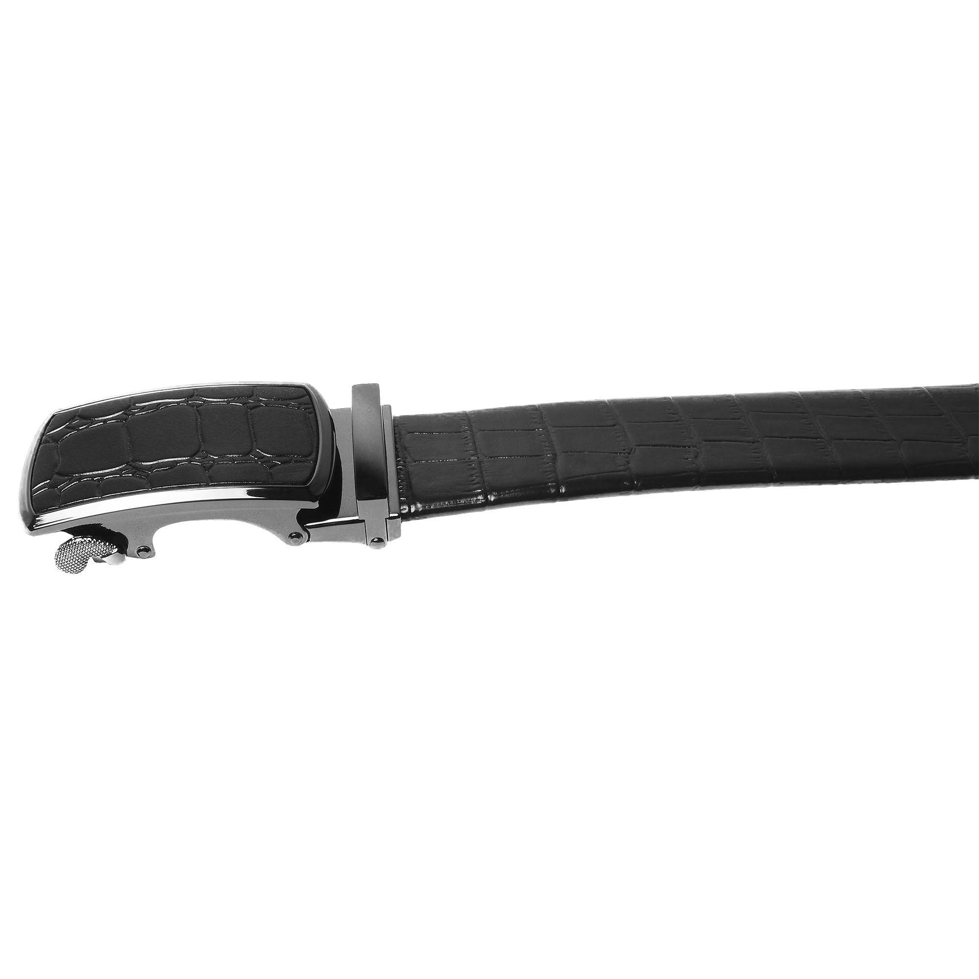 Cinturón de trinquete de cuero para hombre, ajuste para adaptarse a la cintura de 18"" - 56"", caja de regalo - Imagen 70 de 80