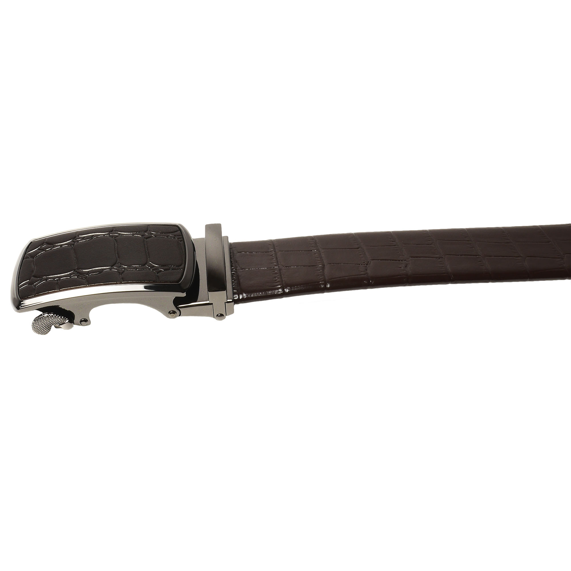 Cinturón de trinquete de cuero para hombre, ajuste para adaptarse a la cintura de 18"" - 56"", caja de regalo - Imagen 79 de 80