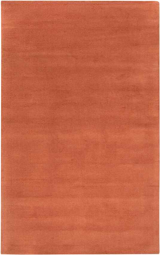 Rennes Modern Burnt Orange Area Rug - Picture 8 of 21