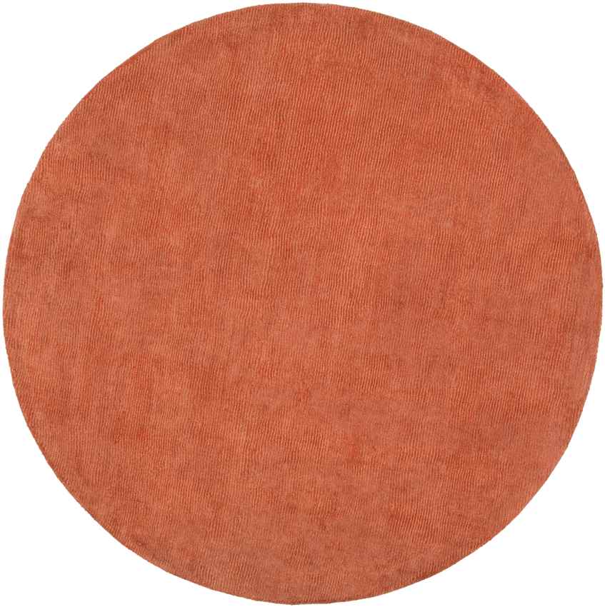 Rennes Modern Burnt Orange Area Rug - Picture 16 of 21