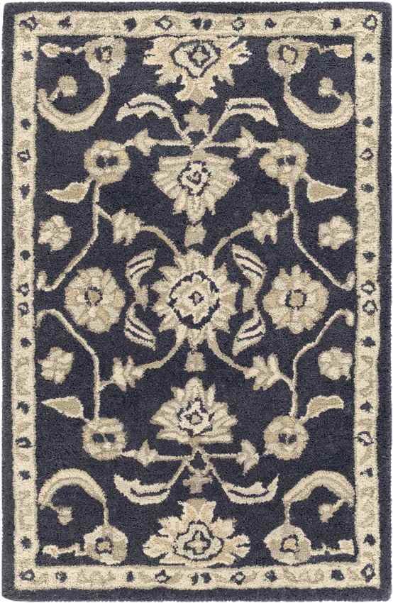 Area Rugs Caraquet Traditional Ink Area Rug - Picture 9 of 30