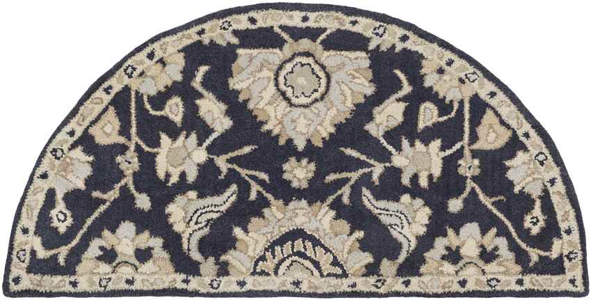Area Rugs Caraquet Traditional Ink Area Rug - Picture 10 of 30