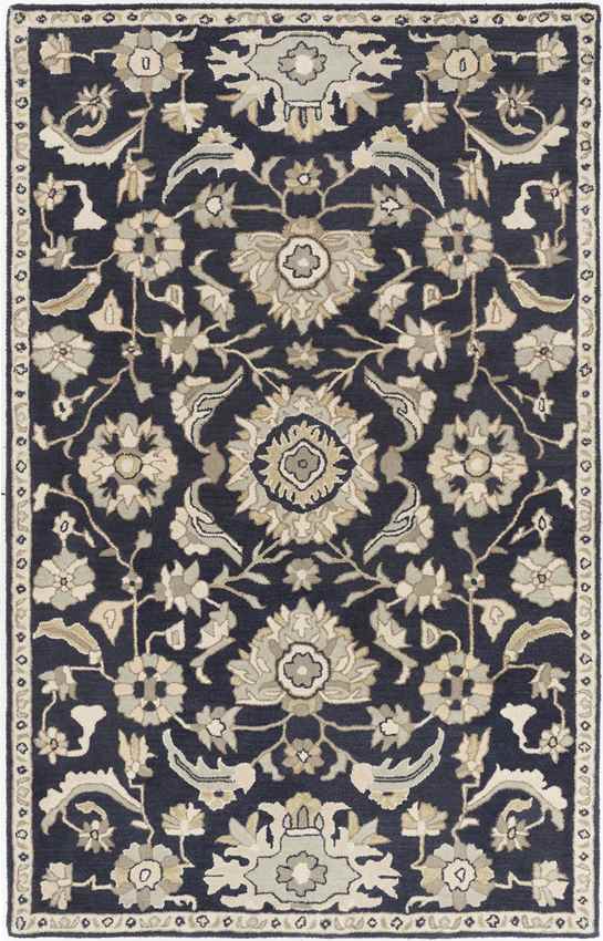 Area Rugs Caraquet Traditional Ink Area Rug - Picture 15 of 30