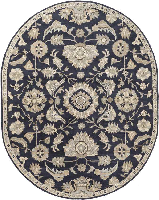 Area Rugs Caraquet Traditional Ink Area Rug - Picture 22 of 30