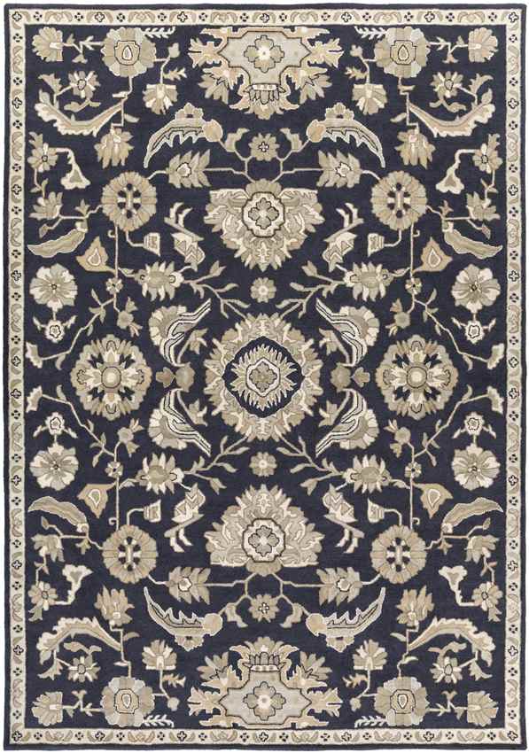 Area Rugs Caraquet Traditional Ink Area Rug - Picture 25 of 30