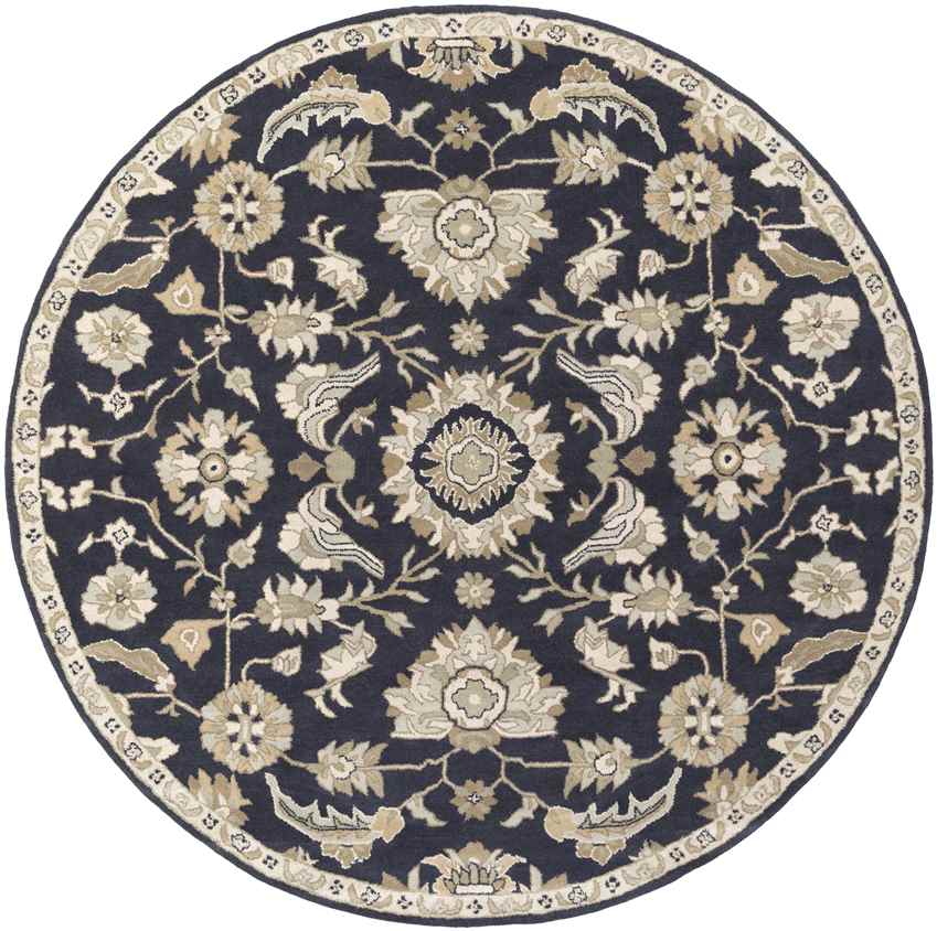 Area Rugs Caraquet Traditional Ink Area Rug - Picture 26 of 30