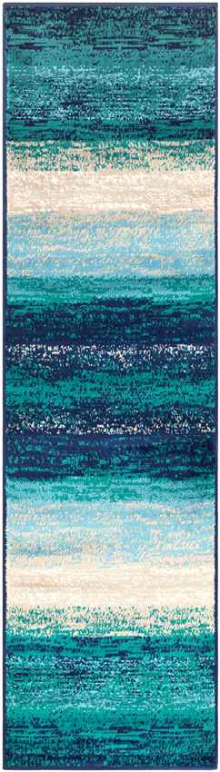 Area Rugs Rosthern Modern Teal Area Rug - Picture 9 of 13
