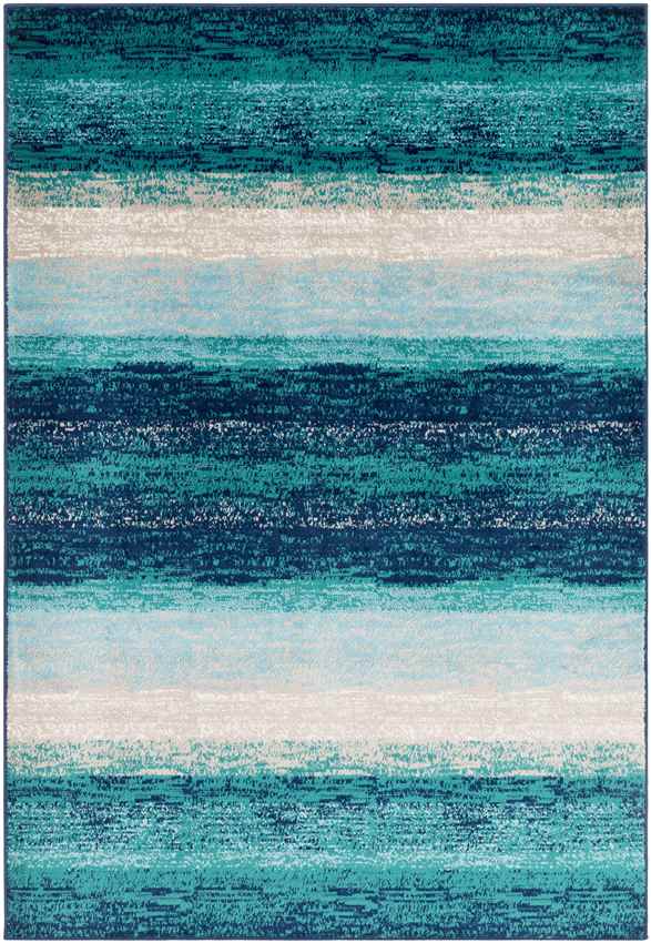 Area Rugs Rosthern Modern Teal Area Rug - Picture 8 of 13