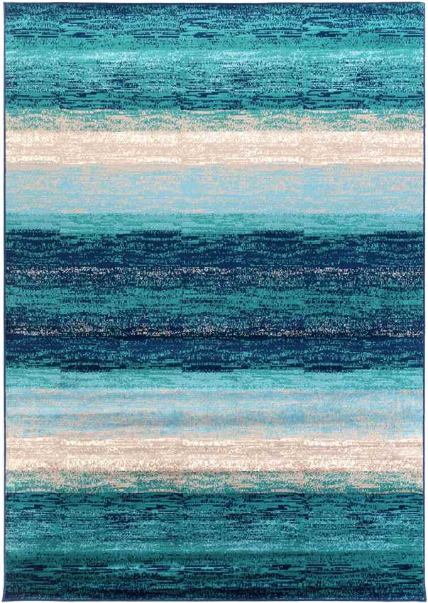 Area Rugs Rosthern Modern Teal Area Rug - Picture 12 of 13