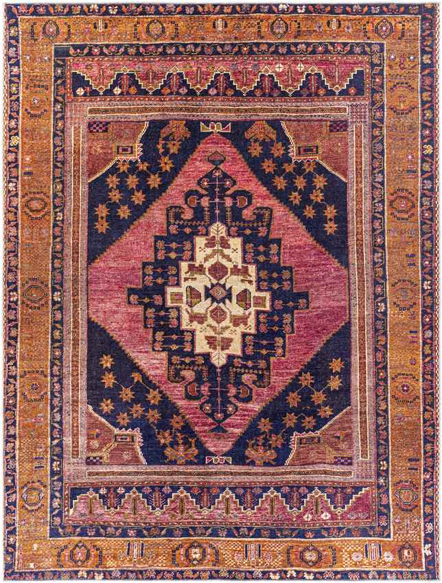 Area Rugs Western Springs Traditional Coral Washable Area Rug - Picture 13 of 14