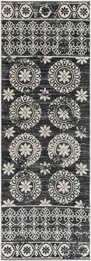 Area Rugs 8x10 William Traditional Black Washable Rug for Living Room Kitchen - Picture 8 of 13