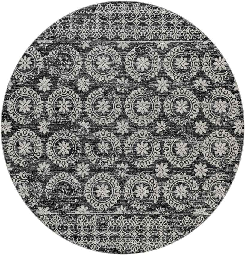 Area Rugs 8x10 William Traditional Black Washable Rug for Living Room Kitchen - Picture 11 of 13