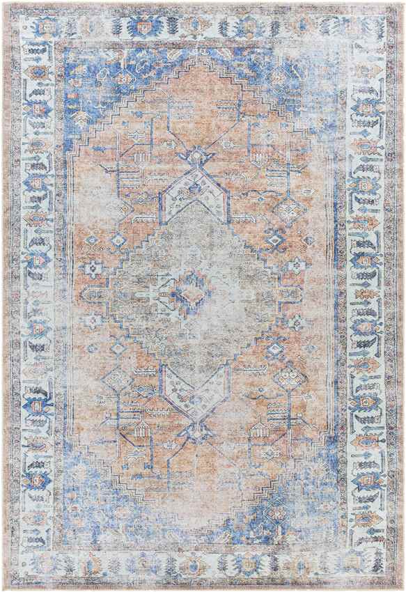 Area Rugs 8x10 Traditional Living Room 5x7 Carpet Westwood Washable Blue Rug - Picture 11 of 15