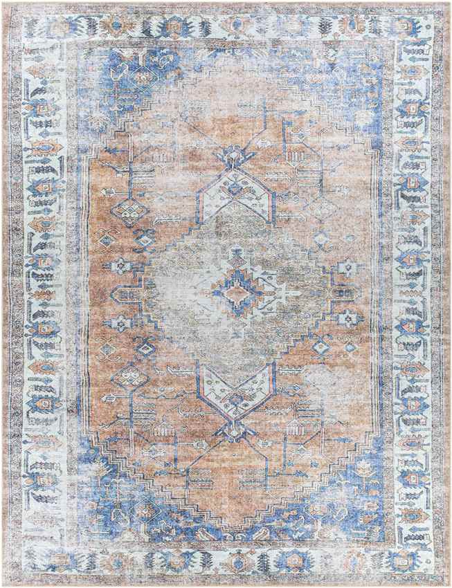 Area Rugs 8x10 Traditional Living Room 5x7 Carpet Westwood Washable Blue Rug - Picture 15 of 15