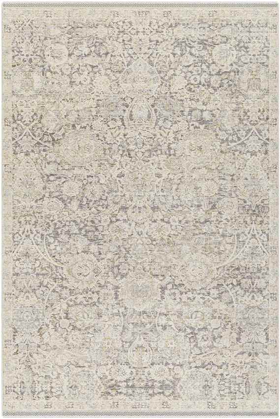 Miquel Traditional Medium Gray/Beige Area Rug - Picture 14 of 16