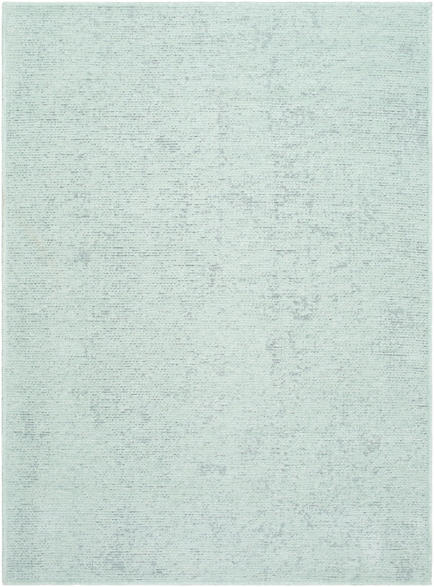 Tobey Solid and Border Seafoam Washable Area Rug - Picture 4 of 11
