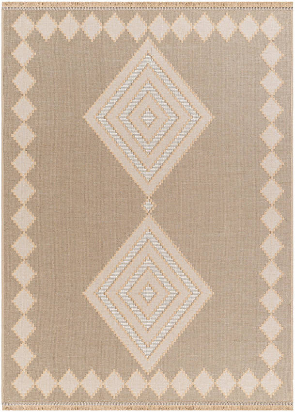 Area Rugs Joson Cottage Tan/Light Beige Washable Area Rug - Picture 6 of 11