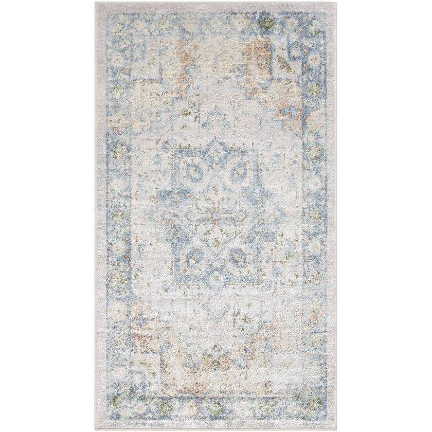 Area Rugs Hollenberg Traditional Slate Washable Area Rug - Picture 7 of 8