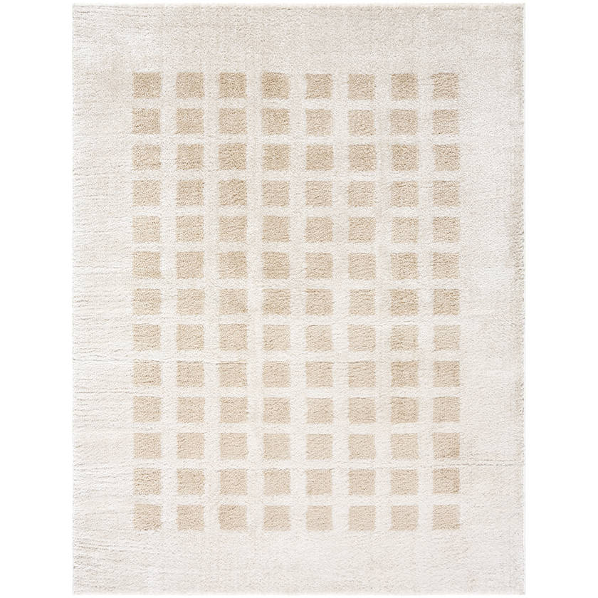 Alfombra lavable beige moderna Noam - Imagen 6 de 7