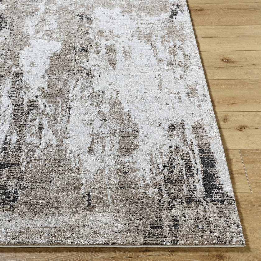 Tyjuan Modern Tan/Black Area Rug - Picture 10 of 10