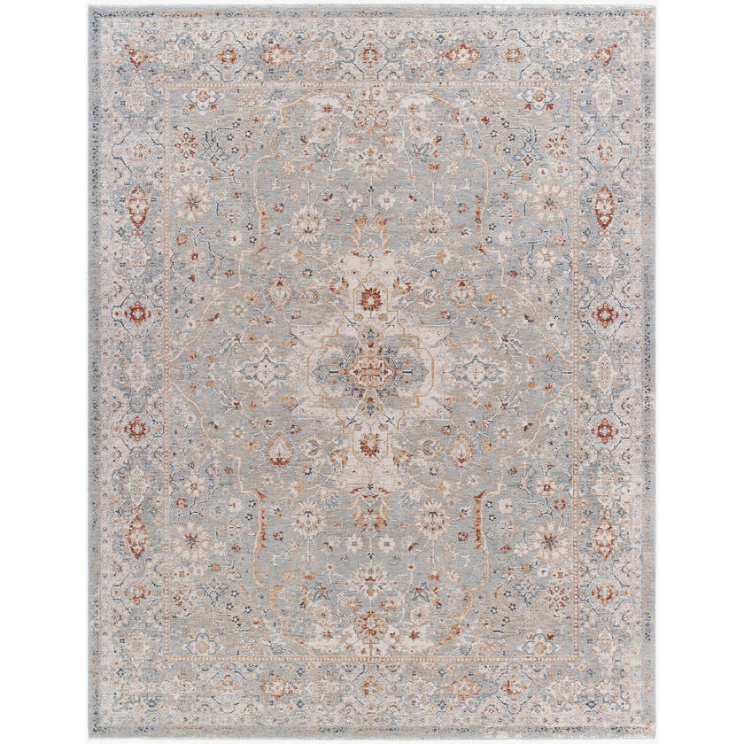 Cha Traditional Slate Area Rug - Picture 9 of 14