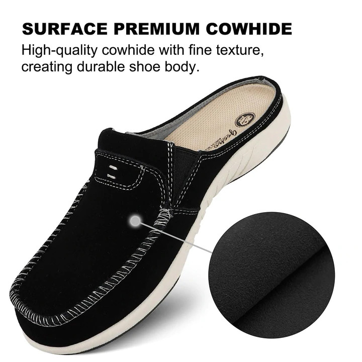 Women Orthotic Arch Support Genuine Suede Plantar Faciitis Flat Foot Pain Loafer - Picture 21 of 26