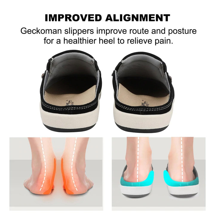 Women Orthotic Arch Support Genuine Suede Plantar Faciitis Flat Foot Pain Loafer - Picture 24 of 26