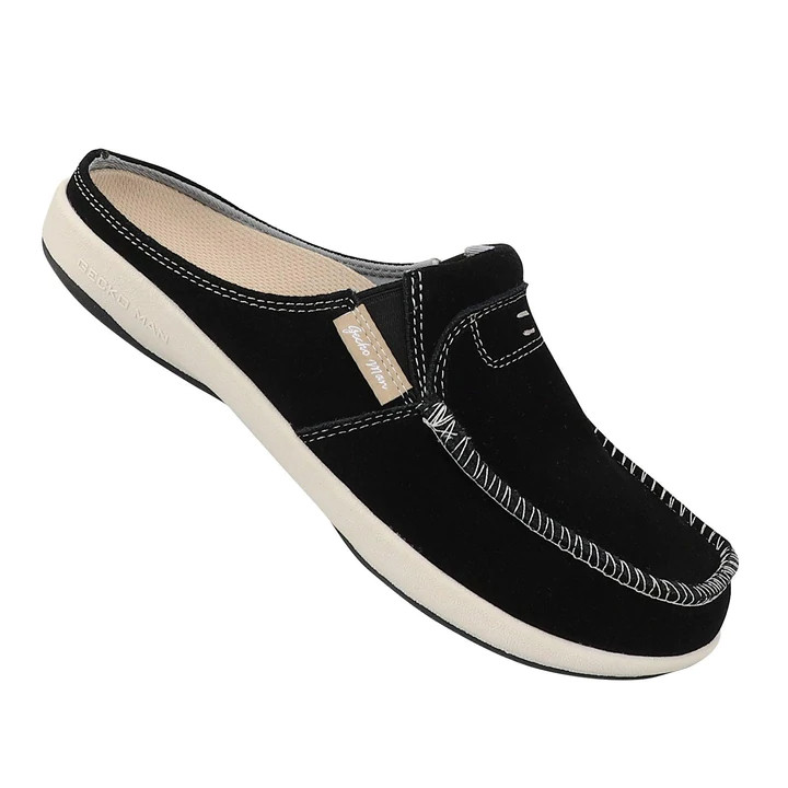 Women Orthotic Arch Support Genuine Suede Plantar Faciitis Flat Foot Pain Loafer - Picture 17 of 26