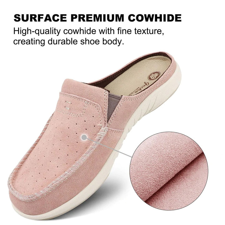 Women Orthotic Arch Support Genuine Suede Plantar Faciitis Flat Foot Pain Loafer - Picture 14 of 26