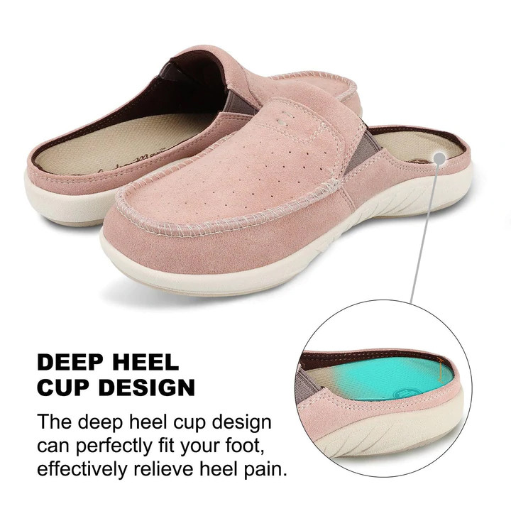 Women Orthotic Arch Support Genuine Suede Plantar Faciitis Flat Foot Pain Loafer - Picture 15 of 26