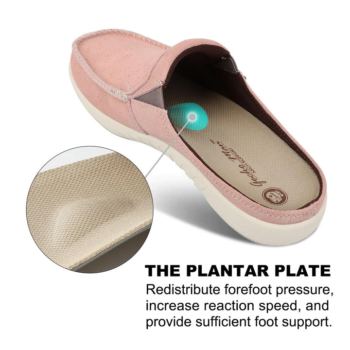 Women Orthotic Arch Support Genuine Suede Plantar Faciitis Flat Foot Pain Loafer - Picture 13 of 26