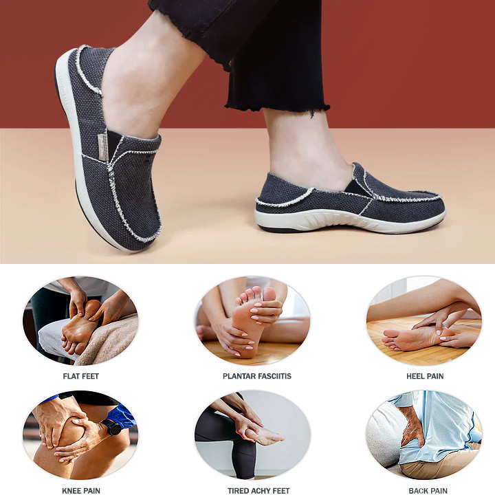 Mocasín ortopédico para dolor de pies con fascitis plantar para mujer de Geckoman - Imagen 11 de 20