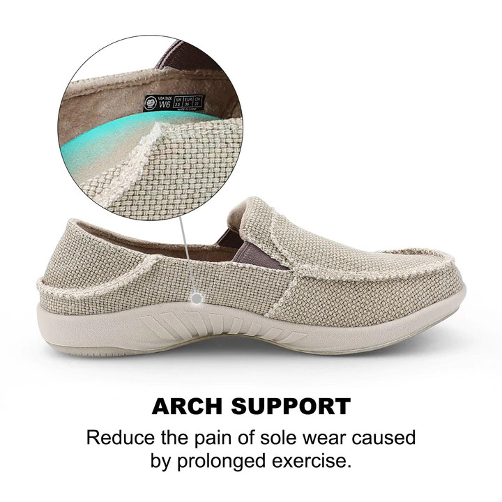 Mocasín ortopédico para dolor de pies con fascitis plantar para mujer de Geckoman - Imagen 5 de 20