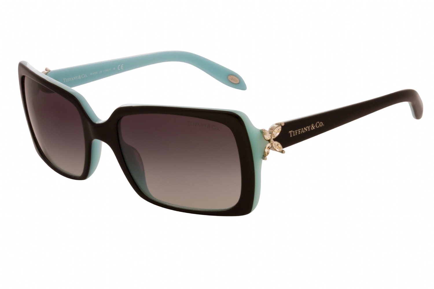 NEW!!! Tiffany & Co TF4047B 80553C Black/Blue Square Sunglasses Tiffany TF4047B Sunglasses | LensCrafters main image 3