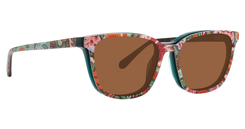 Vera Bradley LARISA-CLIP ONLY-LEAF Sunglasses eyewear
