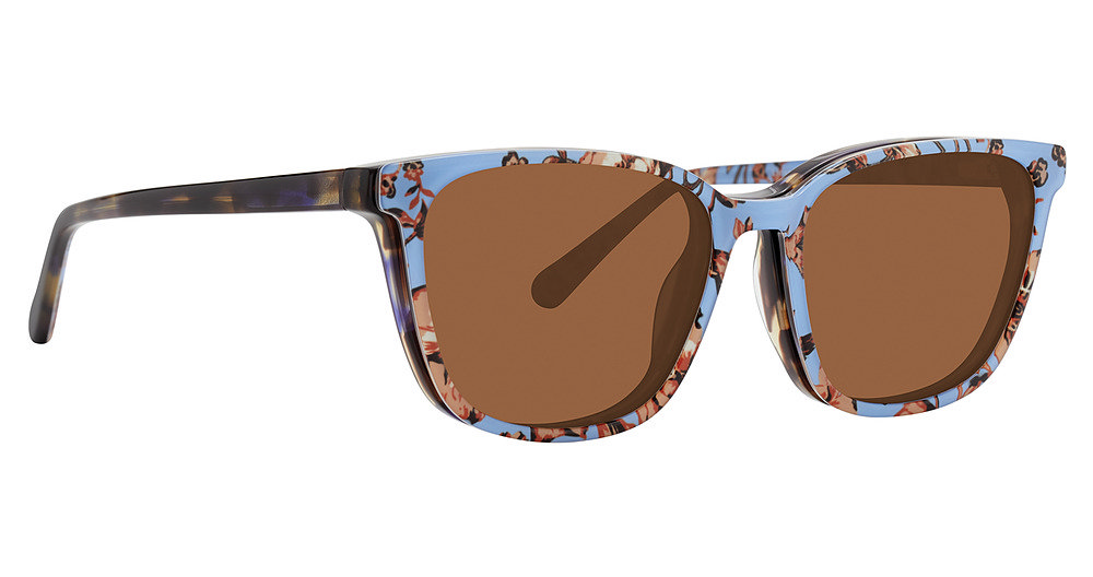 Vera Bradley LARISA-CLIP ONLY-CERULEAN-BOUQUET Sunglasses eyewear