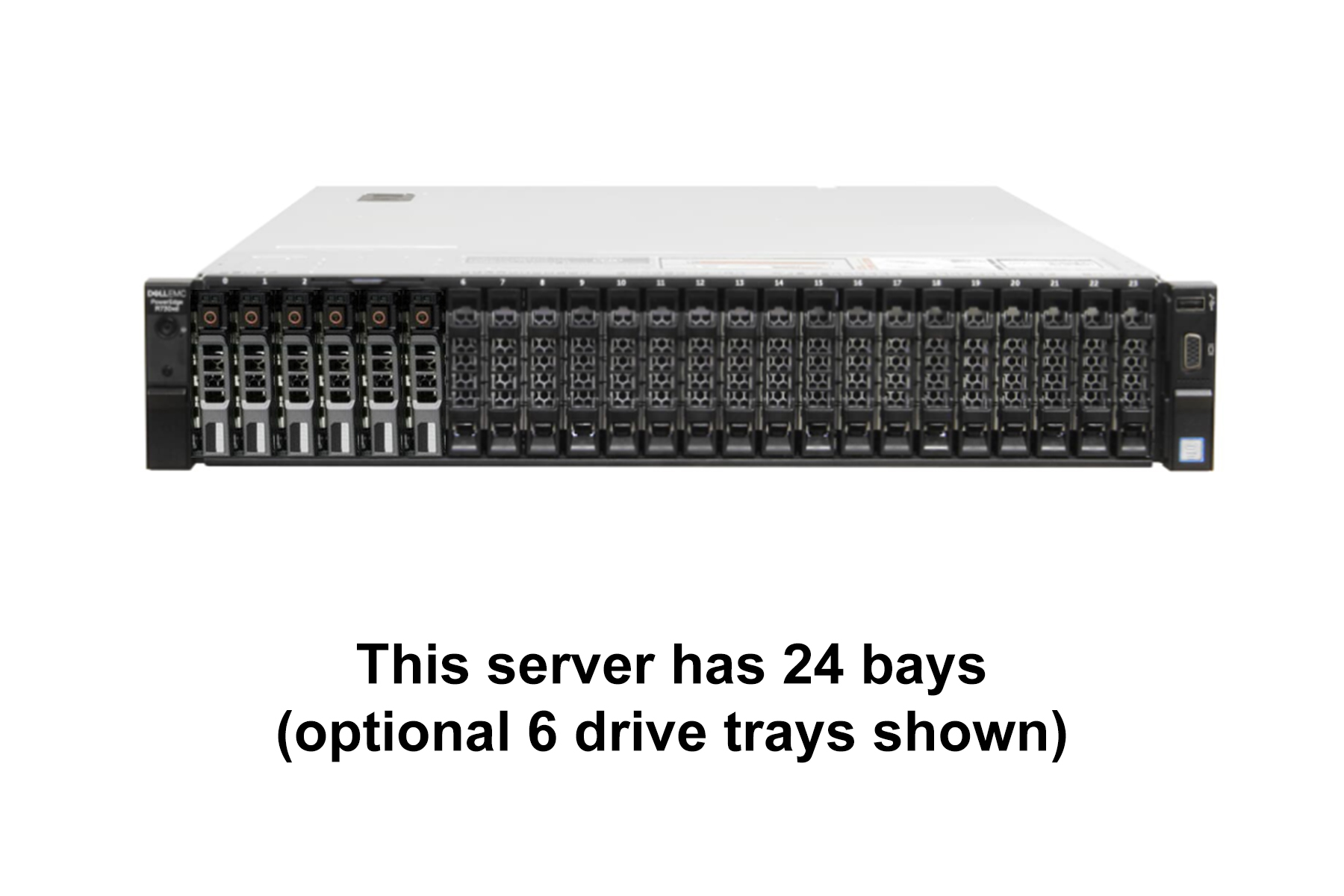 DELL R730xd Xeon E5-2640v4 2基/32GB RAM Dell PowerEdge R730XD Server 2x E5-2640 V4 = 20 Cores H730 32GB