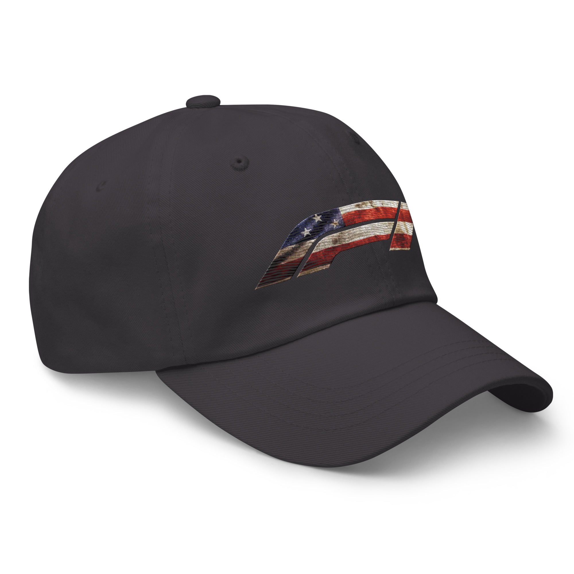 Embroidered American Flag Formula 1 Dad Hat - Picture 7 of 12
